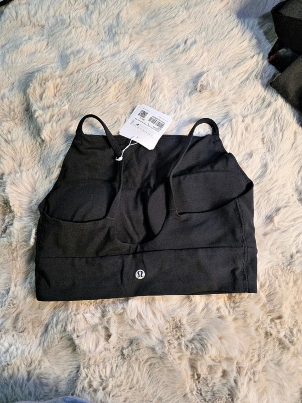 lululemon Focuser High-Neck Bra A/B Black Crop Top